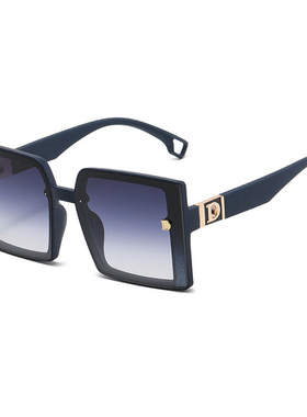 现货Suammer new fashion square large frame sunglasses tend g