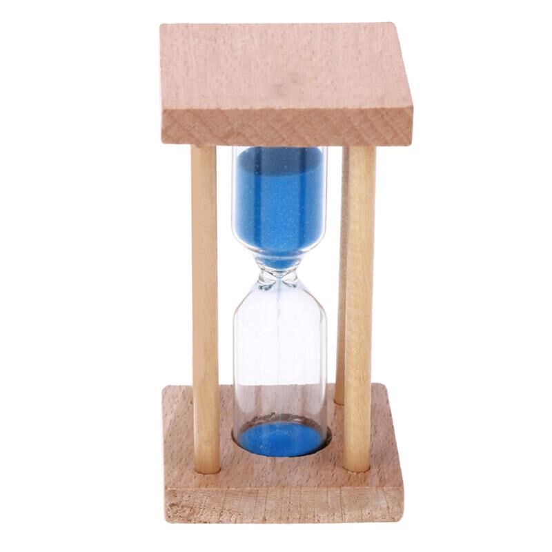 Wood Frame Glass Hourglass Creative Desktop 5 Minutes Hourgl