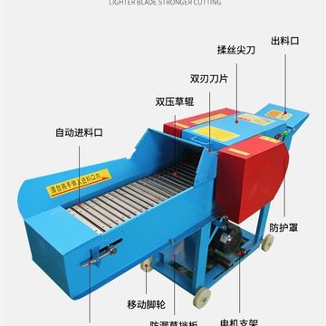 割草机养殖喂牛牧草一体切草粉碎新款柴油喂牛羊履X带打浆机打草