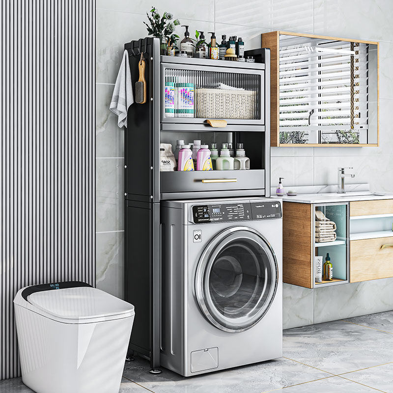 卫生间滚桶洗衣机置物架上方收纳储物柜带柜子浴室厕所上的收纳柜,家庭/个人清洁工具,浴室角架/置物架,淘宝优惠券,粉丝福利购,淘宝优惠卷