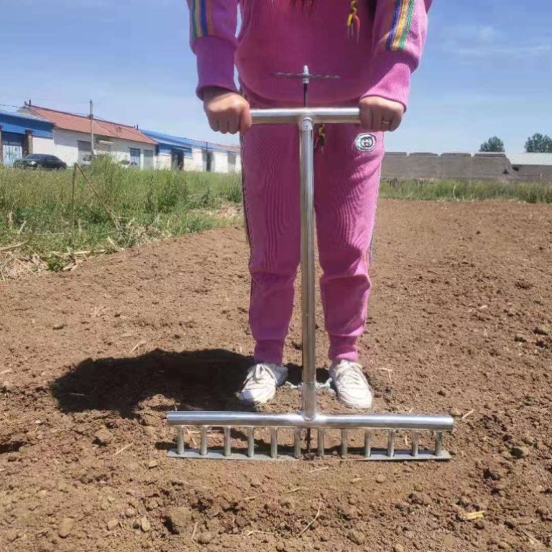 栽葱神器栽葱栽苗器打眼r大葱叉子自动打孔工具洋葱种菜移栽移苗