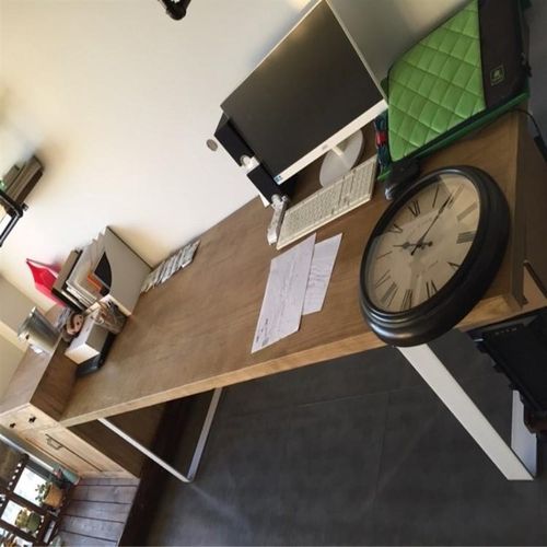 实木窗台板桌面吧台面板榆木桌面板飘窗台面板松木桌面隔板定制