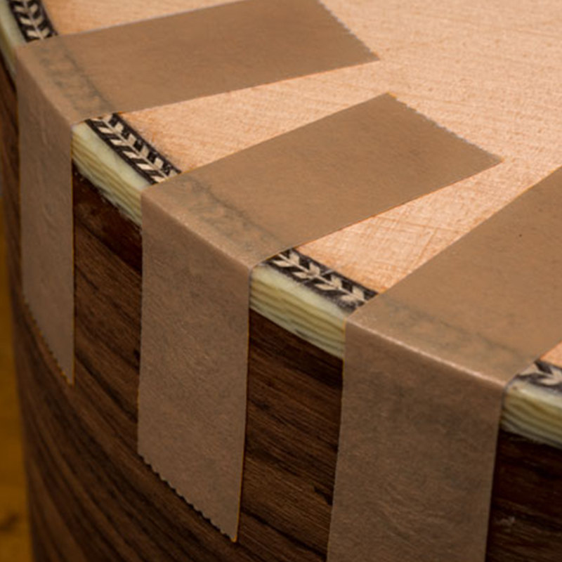 棕色美纹纸吉他装饰条粘接胶带品丝抛光遮蔽胶带吉他制作维修保护