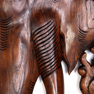 饰挂件客厅大象壁挂实木工艺品雕 速发泰国手工木雕玄关走廊过道装