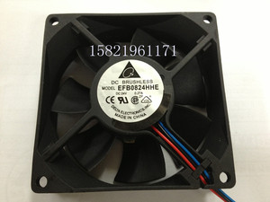 议价原装台达 风扇EFB0824HHE 80MM*80mm*25 24V  0.27A 拍前询价