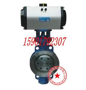 上海团园 D673H-16C 气动铸钢硬密封蝶阀 耐高温耐磨蝶阀 DN150