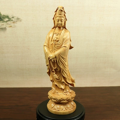 速发Huangyang wXood carving ornaments home living room solid