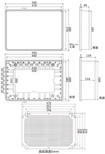 新品 卡接线F盒扣500 室外仪器电气密封2 塑料400箱仪表搭扣pc防水