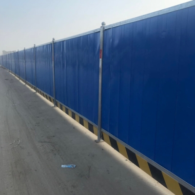 定制新品彩钢施工围挡 建筑工地临时围i挡 地铁工程铁皮围挡板