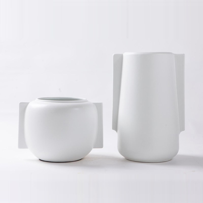 vase white solid 推荐 color and simple Modern black ceramic