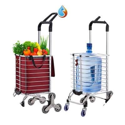 新款 服装进货小拉车菜小推车家用购物拉行李大r容量耐磨手拖车厸