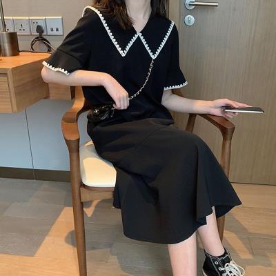 過膝長裙顯瘦中長款 韓版 孕婦連衣裙 夏天裙子2o020新款 洋氣孕婦裝
