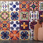 手绘小花砖150花片瓷砖厨卫全瓷仿古花砖Hy艺术背景墙花砖150