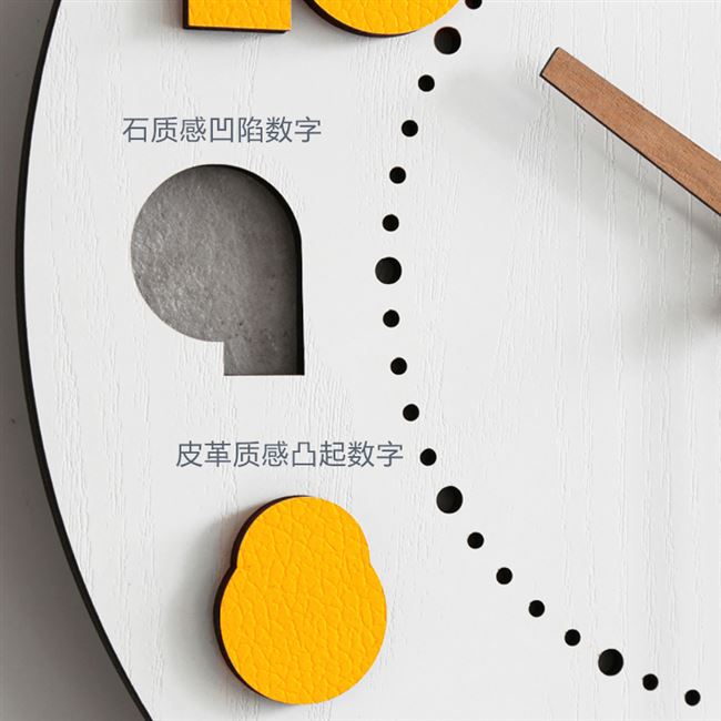 简约挂墙挂钟客厅北欧大气家用超静音时钟 时尚 钟表免打孔个性