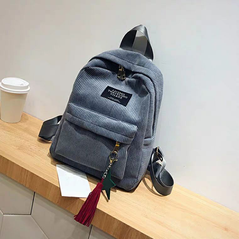 推荐tassel school bags travel backpack black bag for women #