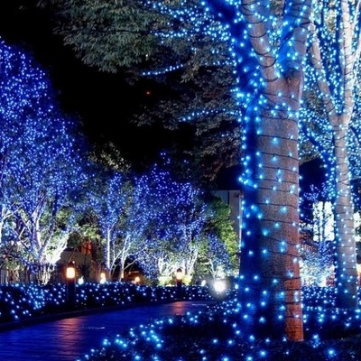 新款走道串灯布置装饰小区浪漫店铺露天k大排档走廊长款屋内灯彩