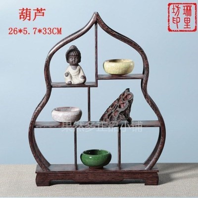 实木博古架多宝阁展 现货速发红木家具非洲鸡翅木黑檀木小海棠中式