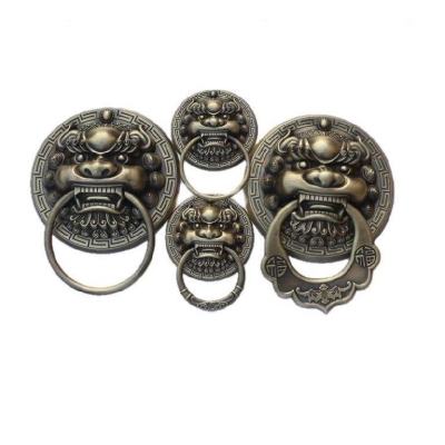 对开小拉手大铁门仿古铜门环扣装c饰门小型门头木门门环欧式中式