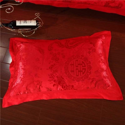 床上四件套婚庆4结婚冬天婚庆大红色床上用品1.8m床单被套新婚套