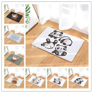 Welcome Kit Doormats Panda Pattern Animal Bathroom 极速Funny