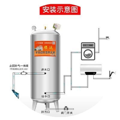 大容量压力罐家用全自动蓄水容器带清洗口立式不锈钢罐商用储水塔