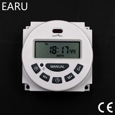 新品01循环12v小开关时12vw24v11F0v开关源定时器定时控微电脑定