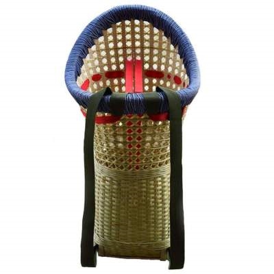 竹编推车肩带婴儿童背篓宝宝背篼背筐背带娃娃背窝非塑料小孩