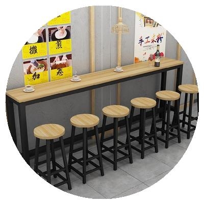 靠墙吧台桌长条白色夜店休闲小家庭阳台椅桌子北欧配套长桌家用