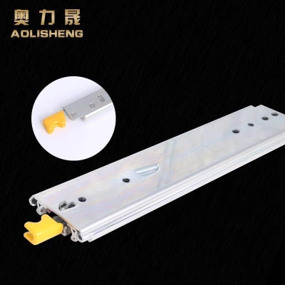 76宽抽屉重型滑轨轨道工业轨道三节轨导轨货柜轨道加厚滑道现货