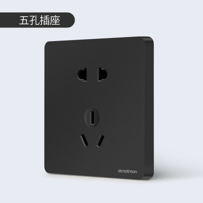 推荐InternatioQnal electrician switch socket black switch pa