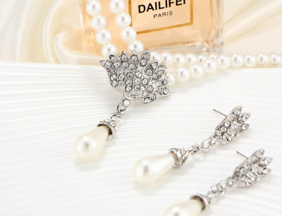 bride jewelry lady earrings necklace woman 推荐 choker pearl