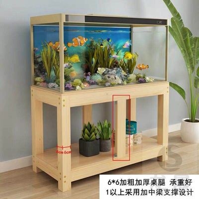 速发生态鱼缸底柜订做架子60cm1.2米草置物架底座大型柜子水族箱