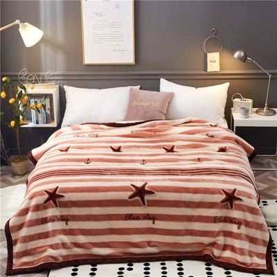 毛毯被子加厚冬季冬用不掉毛卡通绒床单空调O毯盖腿休闲保暖多功