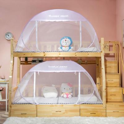 子母1米蚊帐1.35m床学生宿舍拉链款 三门免安装 上下床1.5m床蒙古