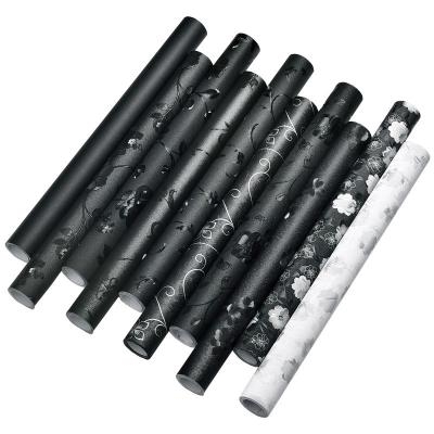 黑色玻璃贴膜家用房间卧室遮阳全遮光贴纸隔热窗户自粘不透光