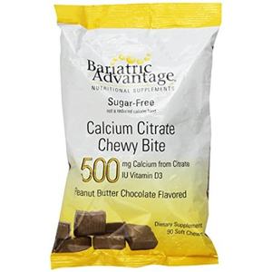 新品Bariatric Advantage Calcium Citrate Chewy Bite 500 mg Pe