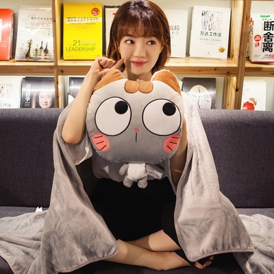 速发抱枕被子两用夏凉被午睡车用折叠毛毯子办公室枕头可爱靠枕三,居家布艺,抱枕被,淘宝优惠券,粉丝福利购,淘宝优惠卷
