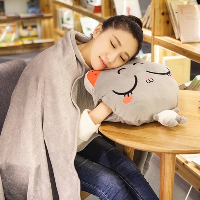 速发抱枕被子两用夏凉被午睡车用折叠毛毯子办公室枕头可爱靠枕三,居家布艺,抱枕被,淘宝优惠券,粉丝福利购,淘宝优惠卷