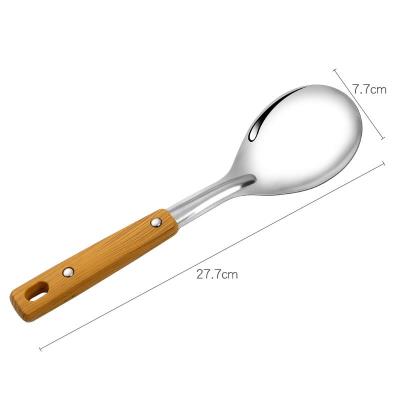 极速Stainlesss steel kitchenware thickz spatula soup spoon a