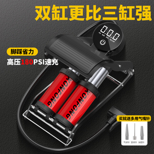脚踩汽车车载充气泵打气筒小轿车用轮胎高压加气泵机械胎压充气筒