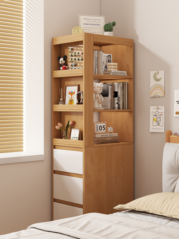 床头柜置物架替代品家用卧室储物柜一体床边极窄夹缝多功能收纳柜