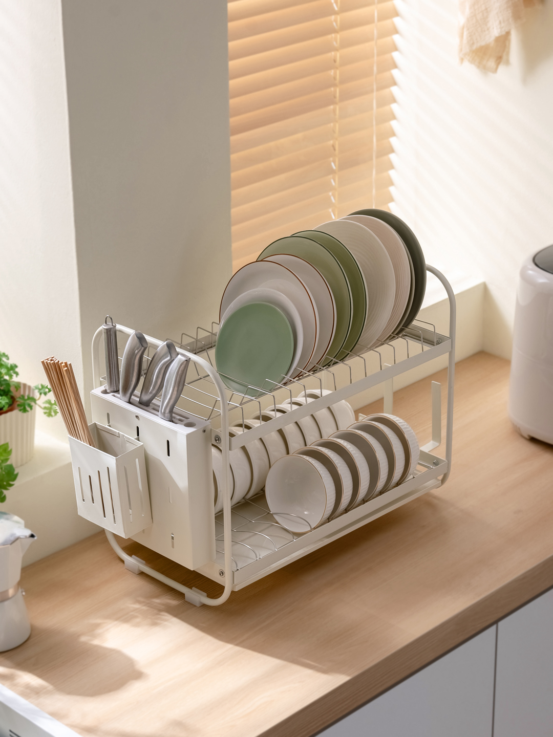 十一维度厨房碗架沥水架置物架新款台面家用放碗盘碗筷碗碟收纳架