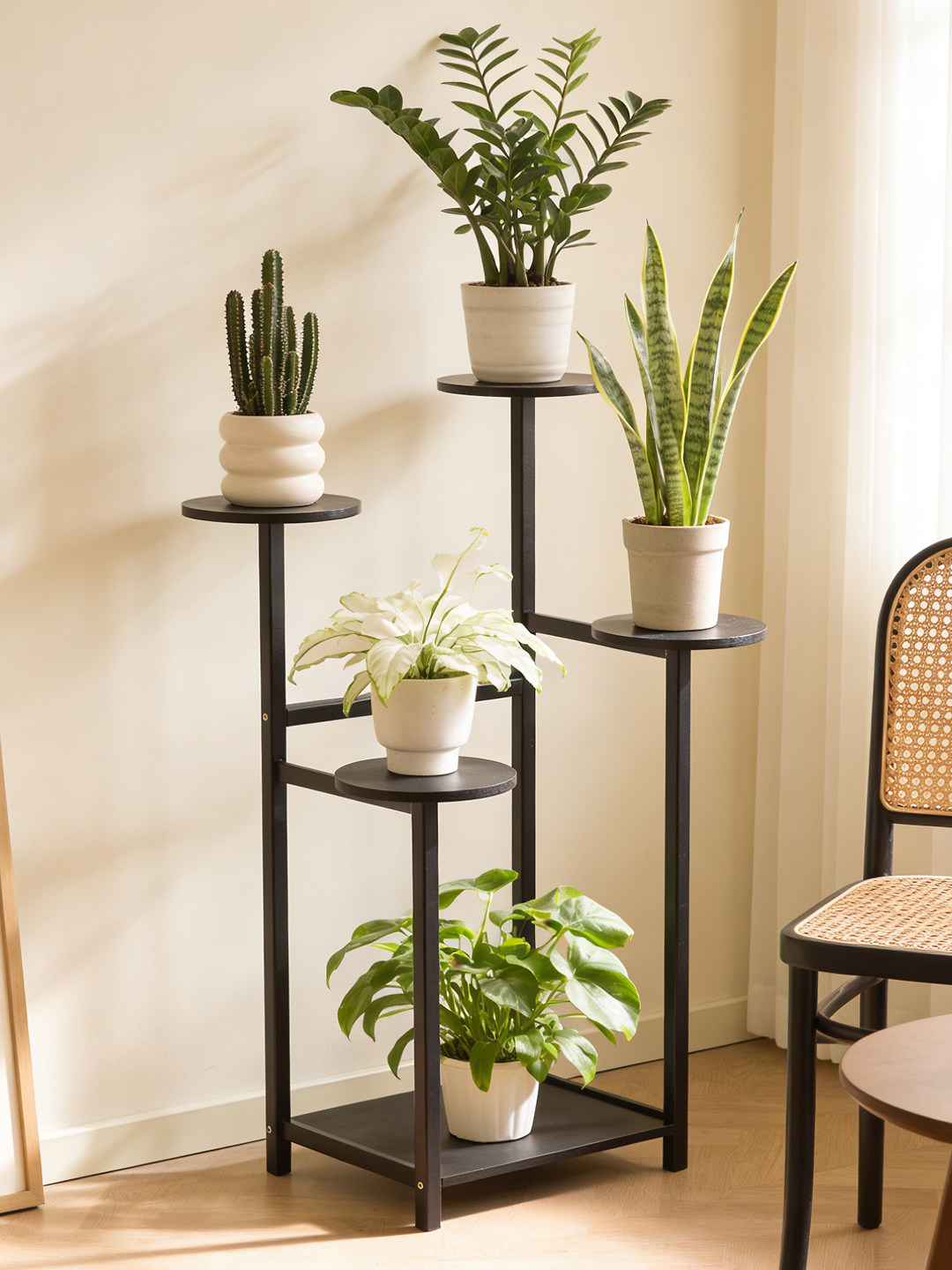 花架置物架子阳台客厅楠竹植物架室内多肉北欧家用创意花盆架子