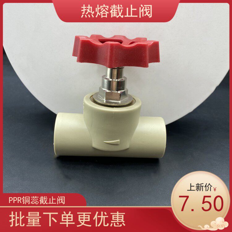 PPR热熔闸阀 20 25 32 40 50 63 75 90 110 截止阀 开关 阀门