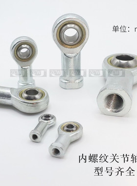 si鱼眼接头SI3SI4SI5SI6SI8SI10SI12SI14SI16内螺纹正反牙关节轴