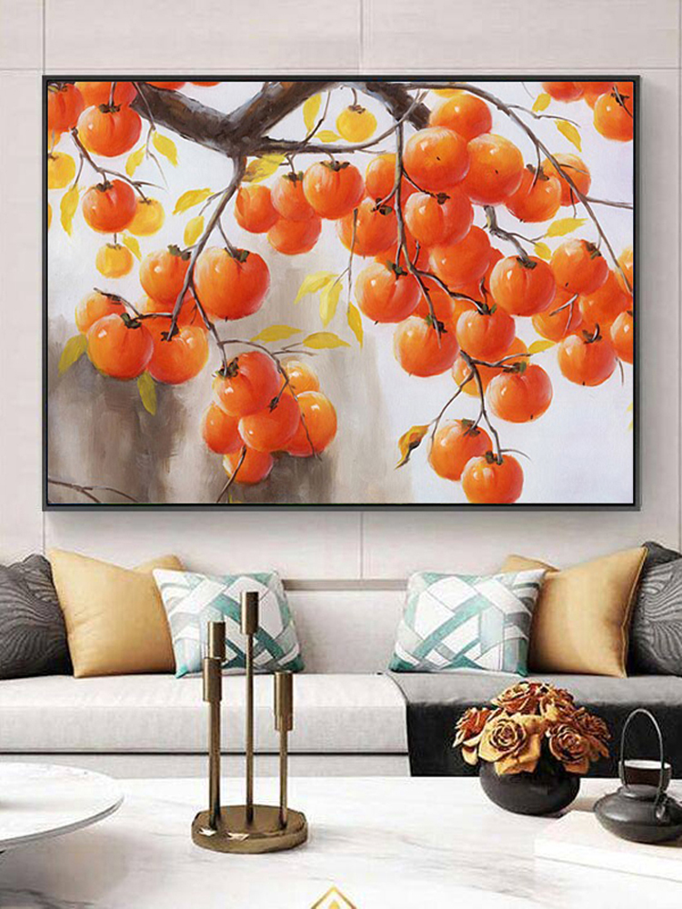 2025新款钻石画满钻客厅现代中式5D贴钻十字绣餐厅钻石绣事事如意