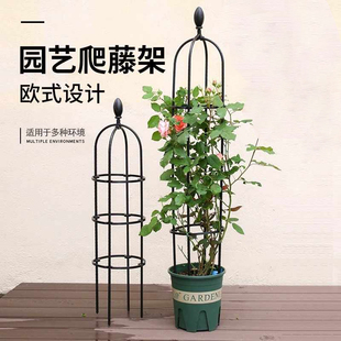 蔷薇花架爬藤架山乌龟攀爬架阳台黄瓜铁线莲月季铁艺花柱支撑架