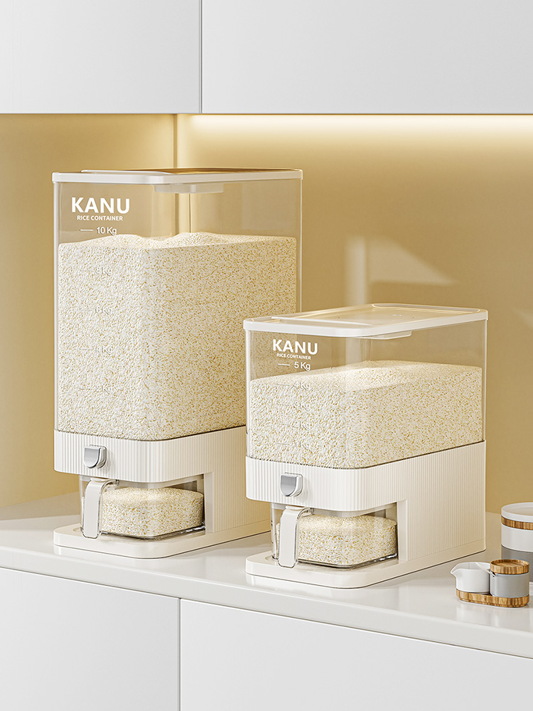 米桶家用防虫防潮密封五谷杂粮收纳盒食用级防蛀虫米桶面粉储物罐