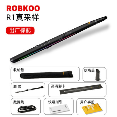 高档ROBKOO/锣钹科技R1真采样电吹管国产电子吹管乐器电萨克斯 锣