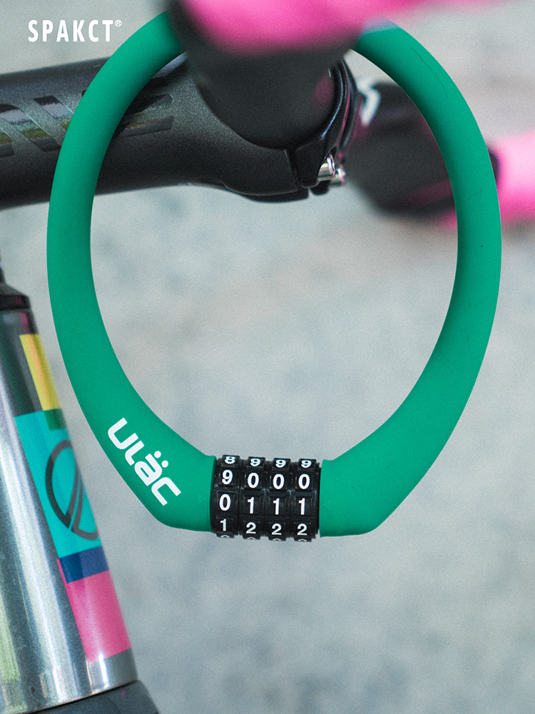思帕客&ULAC联名款自行车密码锁单车防盗记忆钢锁电动车钢丝车锁